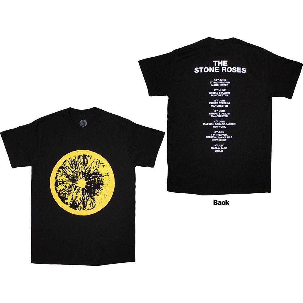 The Stone Roses Unisex T-Shirt Tour 2016 Black Back Print 2 Sided